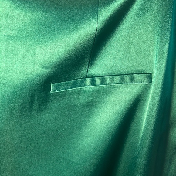 Alice & Olivia suit/pant set size 10- Green velvet - Picture 4 of 11